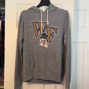 League Gray Pullover Sweatshirt with Red Logo Patch